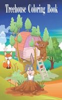Treehouse Coloring Book: Magic treehouse Coloring Pages for kids / Treehouse Coloring Book for Kids