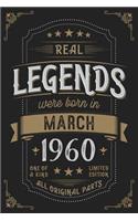 Real Legendes were born in March 1960