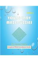 50 Young Lady Maze Puzzles Book 3 Completed With Great Quotes Inside