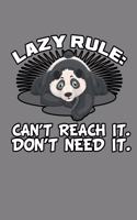 Lazy Rule Reach It Don'T Need It