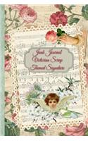 Junk Journal Victorian Scrap Themed Signature: (Junk Journal No-Sew Signature)