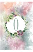 O: Customized 6x9 Inch Matte Softcover Paperback Notebook Journal With 120 Blank Lined Pages