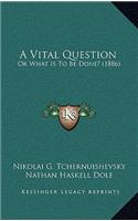 A Vital Question: Or What Is to Be Done? (1886)