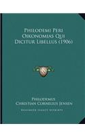 Philodemi Peri Oikonomias Qui Dicitur Libellus (1906)