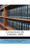 Catalogue of Library, 1809