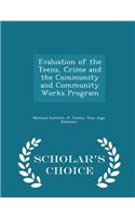 Evaluation of the Teens, Crime and the Community and Community Works Program - Scholar's Choice Edition