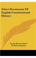 Select Documents Of English Constitutional History