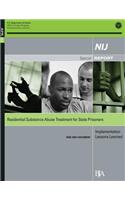Residential Substance Abuse Treatment for State Prisoners