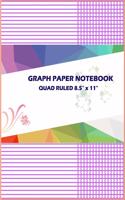 Graph Paper Notebook Quad Ruled 8.5" X 11": Graph/Grid Paper Notebook, Quad Ruled, 80 Sheets.Squares Graphing Paper for Students Large, 8.5 x 11 in.