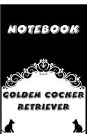 Golden Cocker Retriever Notebook: Black and White notebook, Decorative Journal for Golden Cocker Retriever Lover: Notebook /Journal Gift, Black and White,100 pages, 6x9, Soft cover, 