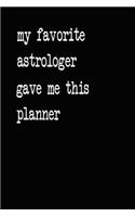 My Favorite Astrologer Gave Me This Planner