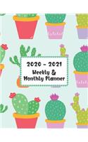 2020 - 2021 Weekly & Monthly Planner
