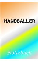 Handballer Notizbuch