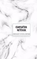 Composition Notebook: Pretty Wide Ruled Paper Notebook - Blank Lined Wide Ruled Workbook for Teens Kids Students Girls Perfect for Gift, Diary, Writing Notes - Cute Brigh