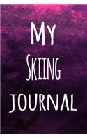 My Skiing Journal: The perfect way to record your hobby - 6x9 119 page lined journal!