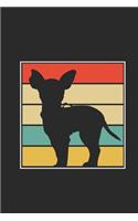 Chihuahua Retro: Chihuahuas Notebook, Dotted Bullet (6" x 9" - 120 pages) Animal Themed Notebook for Daily Journal, Diary, and Gift
