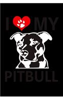 I Love My Pitbull: Hangman Puzzles - Mini Game - Clever Kids - 110 Lined Pages - 6 X 9 In - 15.24 X 22.86 Cm - Single Player - Funny Great Gift