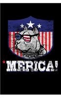 Merica!: Prayer Journal & Guide To Prayer, Praise And Showing Gratitude To God And Christ For Patriotic Dog Lovers And Pit Owners (6 x 9; 120 Pages)