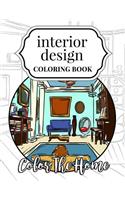 Interior Design Coloring Book