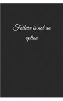 Failure Is Not an Option