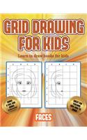 Learn to draw books for kids (Grid drawing for kids - Faces)