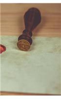 Wax Seal Notebook: 150 lined pages, softcover, 6 x 9