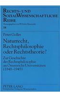 Naturrecht, Rechtsphilosophie oder Rechtstheorie?