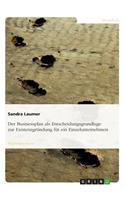 Der Businessplan als Entscheidungsgrundlage zur Existenzgründung für ein Einzelunternehmen: (German)