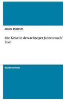 Die Krise in den achtziger Jahren nach Titos Tod: (German)