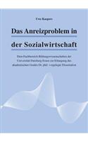 Anreizproblem in der Sozialwirtschaft: Dem Fachbereich Bildungswissenschaften der Universität Duisburg-Essen zur Erlangung des akademischen Grades Dr. phil. vorgelegte Dissertation