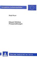 Eduard Moerikes Prosaerzaehlungen