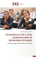 Formation en fle à visée professionnelle de demandeurs d emploi