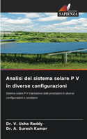 Analisi del sistema solare P V in diverse configurazioni