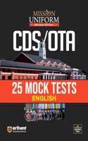 Arihant Mission Uniform CDS/OTA | 25 Mock Tests English | With 151 Essential Grammar