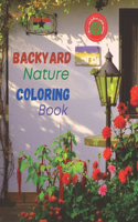 Backyard nature coloring book