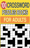 100 Crossword Puzzles Books for Adults: Crossword Puzzle Book for Adults and Seniors Large Print