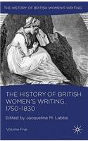 History of British Women's Writing, 1750-1830