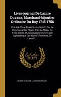 Livre-journal De Lazare Duvaux, Marchand-bijoutier Ordinaire Du Roy 1748-1758