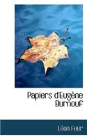 Papiers D'Eug Ne Burnouf