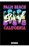 Palm Beach Surf California Notebook