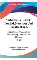 Australien In Hinsicht Der Erd, Menschen Und Produktenkunde