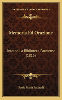 Memoria Ed Orazione