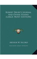 Robert Drury's Journal and Other Studies