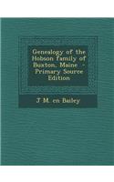 Genealogy of the Hobson Family of Buxton, Maine