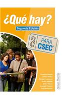 ?Que Hay? Libro del Alumno Para Csec Second Edition