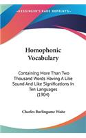 Homophonic Vocabulary