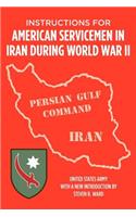 Instructions for American Servicemen in Iran During World War II
