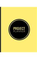 Project Planner Notebook: Organize Notes, Ideas, Follow Up, Project Management, 7.5" x 9.25" (19.05 x 23.495 cm) - 80 Pages - Durable Soft Cover (Yellow)