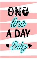 One Line A Day Baby: First 5 Years Of Memories Blank Date No Month