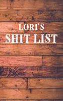 Lori's Shit List: Dot Bullet Wood Notebook/Journal